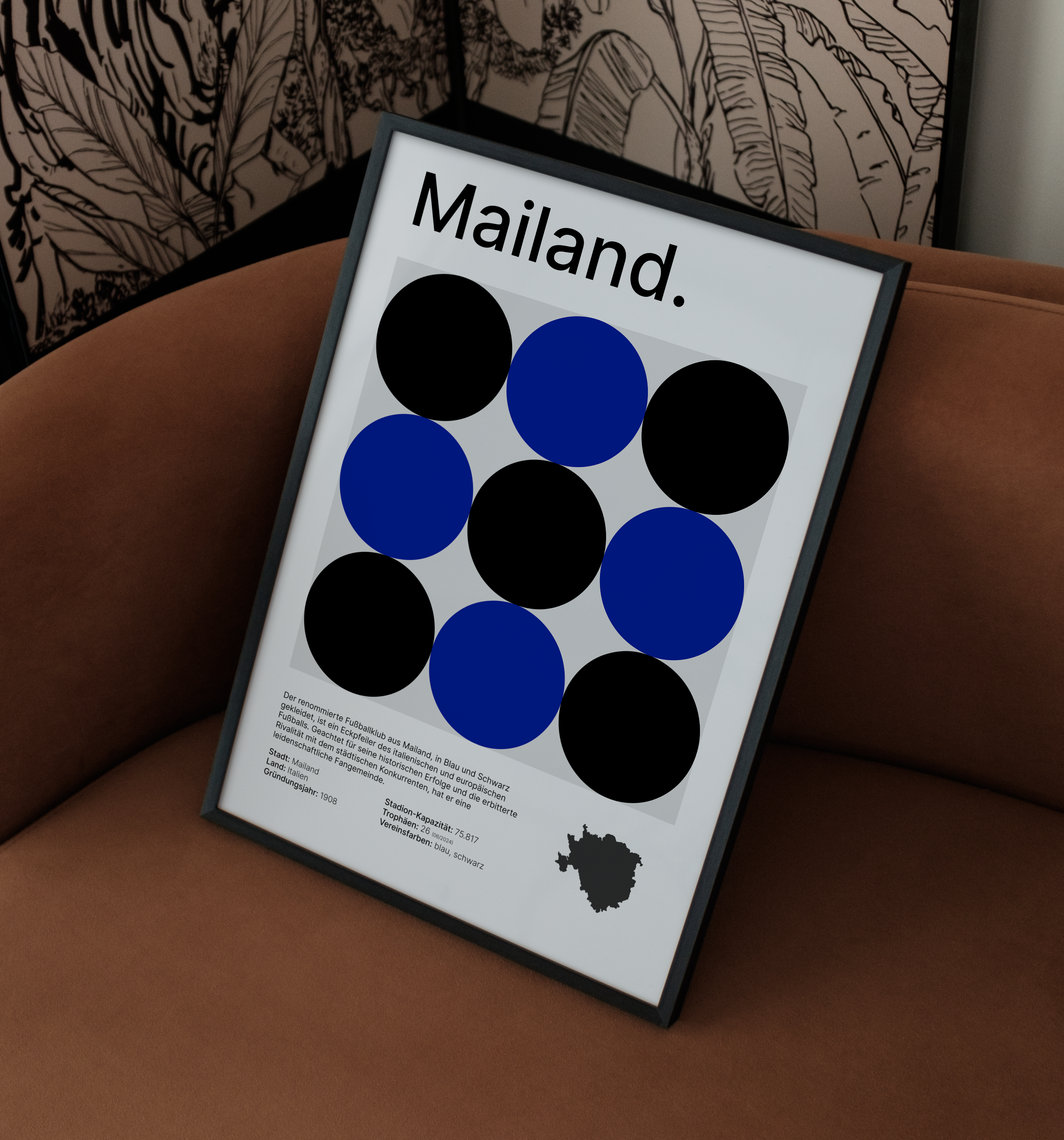 Mailand blau | Poster